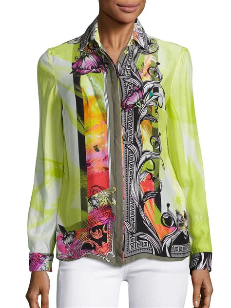 womens versace blouse|versace tops ladies.